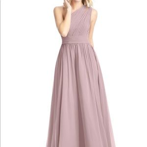 “Azazie Molly” Bridesmaid Dress in Taupe